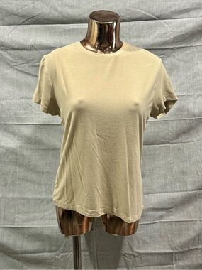 Esprit Short Sleeve Crewneck Tee in Beige